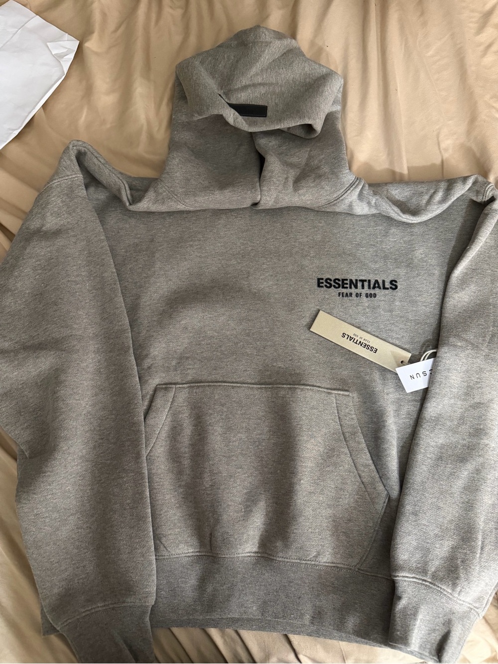 Essentials Gray Crewneck Hoodie Sweater